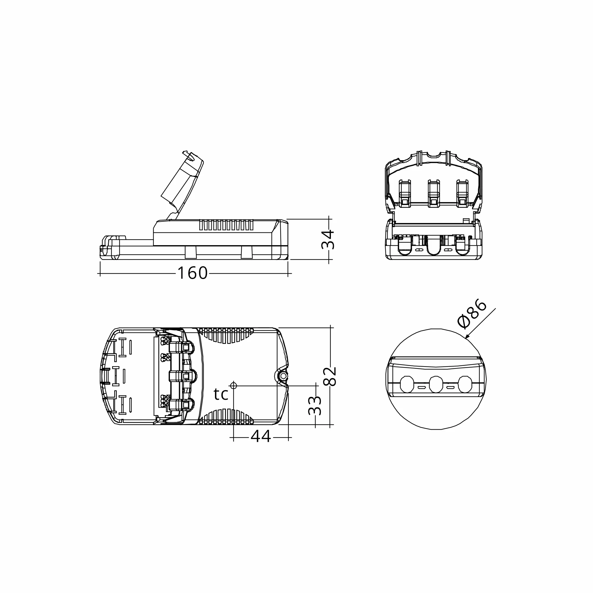 27W 100-500mA 54V o4a NF SR EXC3 EXCITE Constant Current LED Driver 87500922  Tridonic LC